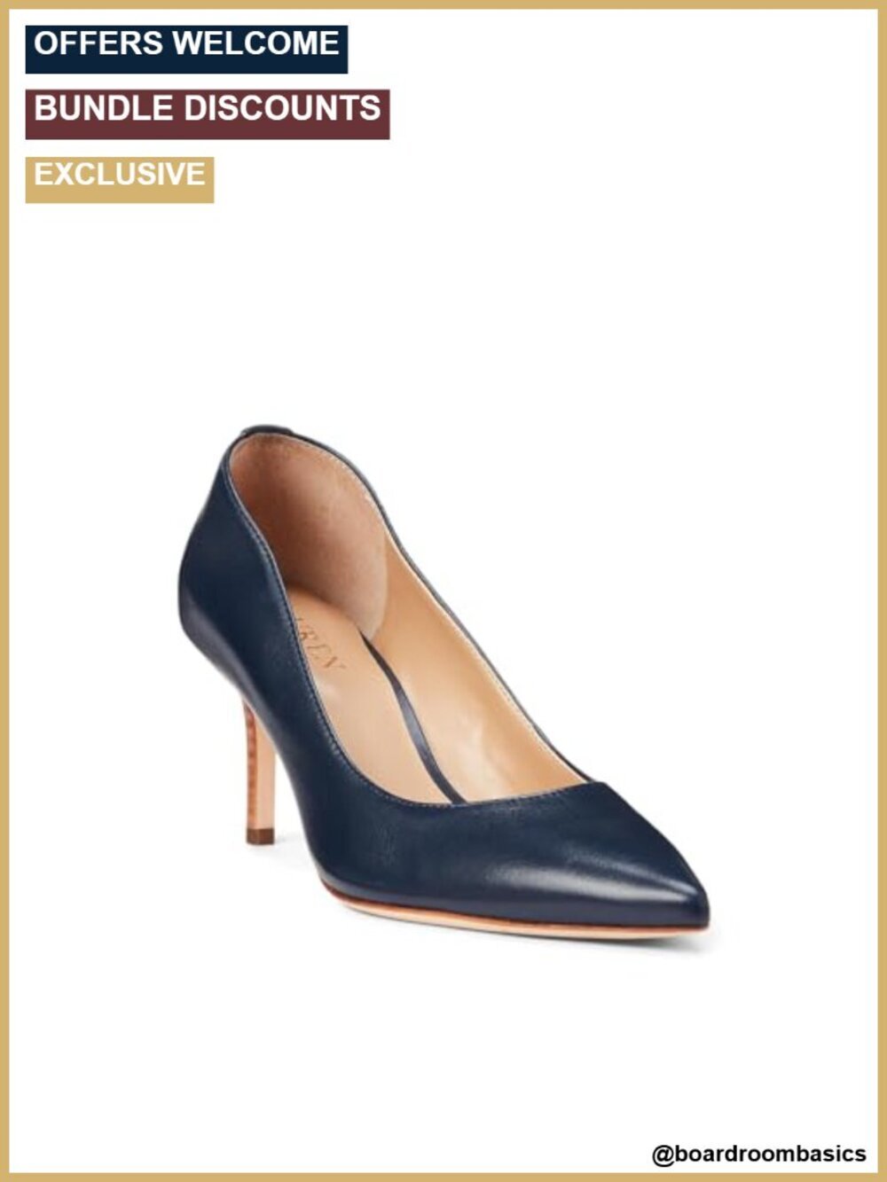 Pointed Toe Stiletto Pump - Padded Insole - Slip-On